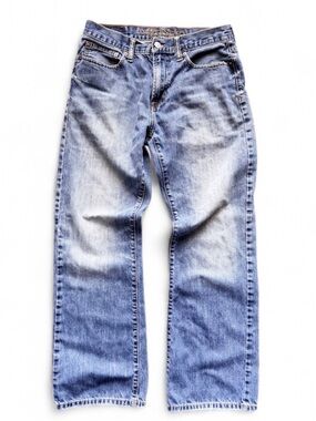 American Eagle Men's Bootcut Jeans 31x32 Medium Wash 100% Cotton Soft Broken-In